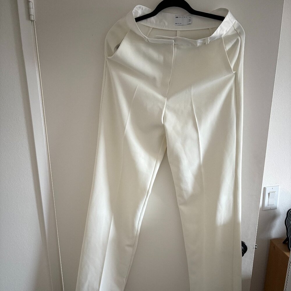 ASOS DESIGN: Tall tux suit straight leg pants in ivory